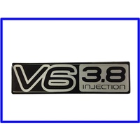 Badge "V6 3.8 Injection" Front Guard VP Commodore genuine gmh new old stock