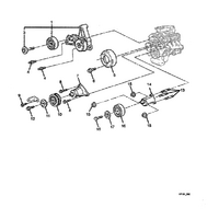 vs vt idler pulley bolt UP TP L344737 no 9 and 12 in diagram