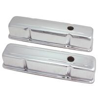 Valve Covers SB Chev Tall Chrome