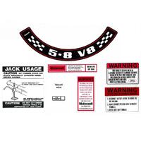 Decal Kit XC ZH 5.8 V8