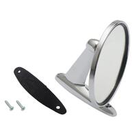 DOOR MIRROR UNIVERSAL CHROME ROUND LEFT OR RIGHT (COMMONLY FITTED TO HD HR HK HT HG IN THE 70'S AND 80'S)