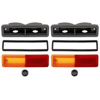 Lens Rear Quarter Panel Side Indicator Lamp Assembly XA XB ZF ZH Pair USES E71-1006 globe holder if required