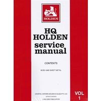 WORKSHOP MANUAL HQ VOLUME 1