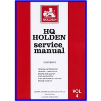 WORKSHOP MANUAL HQ VOL4 ENGINE & GENERAL