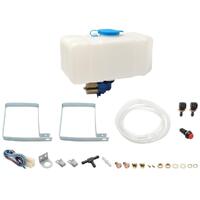 WINDSCREEN WASHER KIT HQ HJ HX HZ  TORANA FULL KIT 210MM LONG 155MM HIGH RESERVOIR BOTTLE