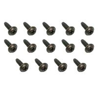 CLIP KIT SELF TAPPER 8 GAUGE X 1/2 FLAT Top Black