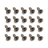 SCREW OVAL HEAD CR REC TAPPERS 10 X 1/2" CHROME