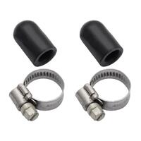 WATER CAP 3/8' PAIR WITH CLAMPS