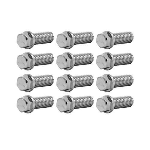 TFI Chrome Header Bolts 3/8'-16x1' 12pk