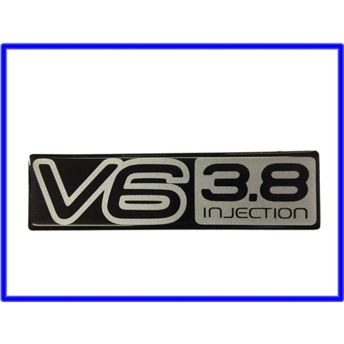 Badge "V6 3.8 Injection" Front Guard VP Commodore genuine gmh new old stock