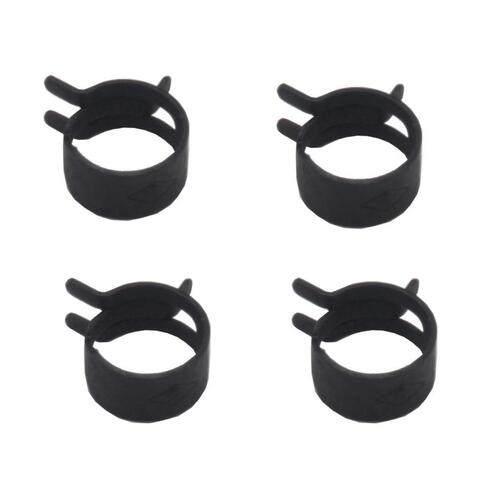 HOSE CLAMP KIT (SPRING STEEL) 9/16'OD (BLACK) 4P