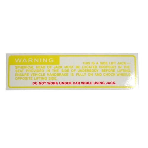 Jack Usage Warning Decal HQ