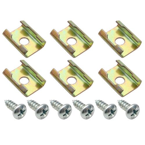 CLIP KIT MOULDING METAL PUSH ON WITH SCREW CLIP KIT