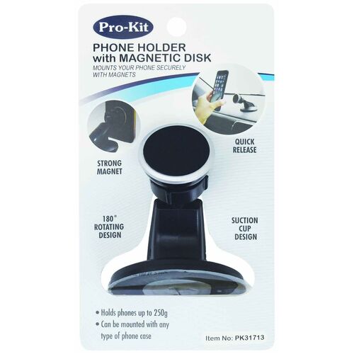 PHONE HOLDER - SUCTION CUP MOUNT WITH MAGNETIC PHONE HOLDER