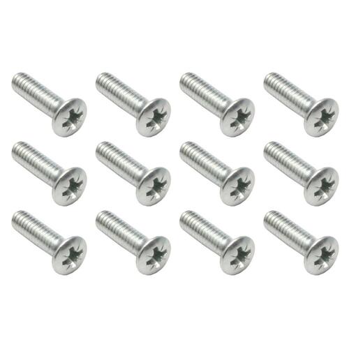 SCREWS CHROME FORD INTERIOR Screw Oval HD 8G 5/8" CR Csk ZP Machine Screw Chrome Ford Interior