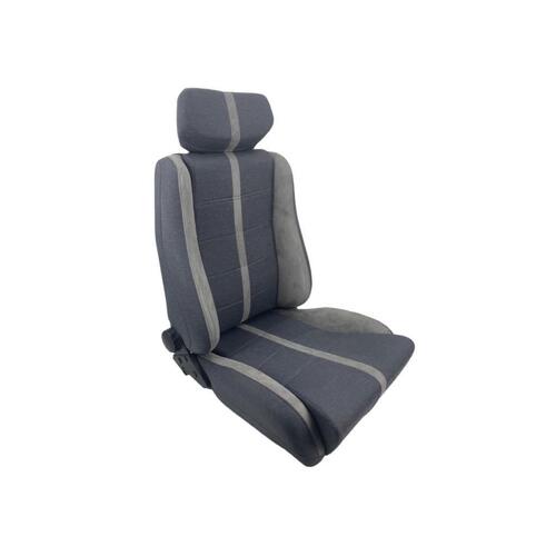AUTOTECNICA FORD XE ESP STYLE HEAD REST SPORT SEAT GREY MATERIAL TWIN ADJUSTERS