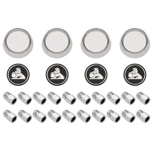 WHEEL CAP SET WITH NUTS HQ GTS (4 WHEELS