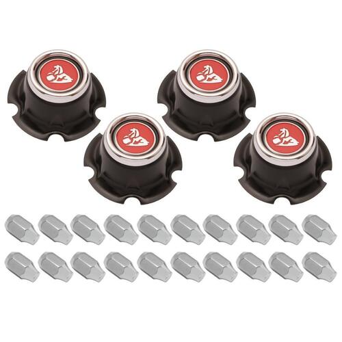 Wheel Centre Cap Kit With Nuts LC Acorn Nuts